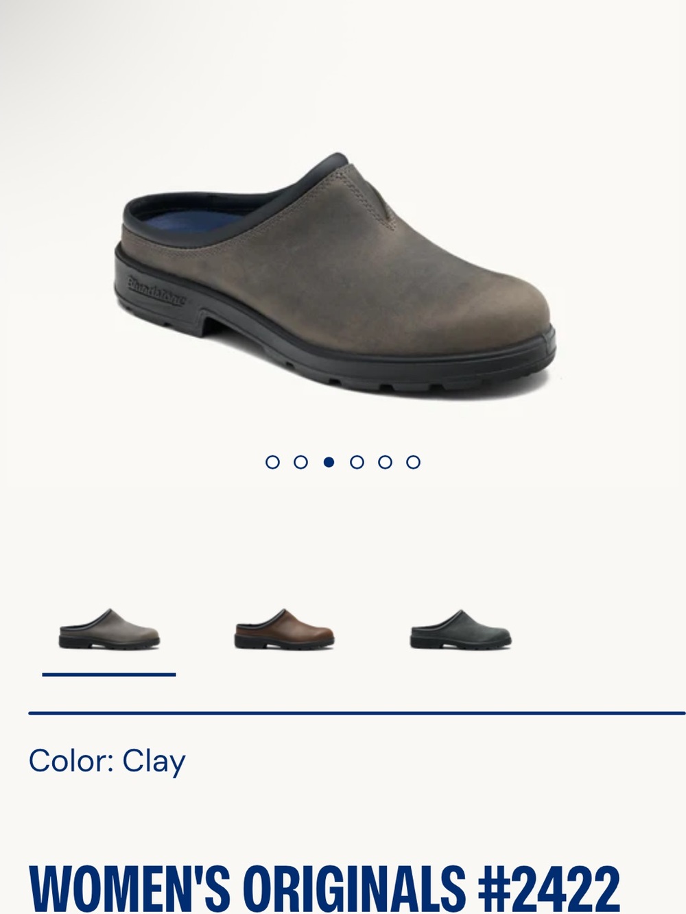 Timberland Clay Slip-On Mule in Clay Grey